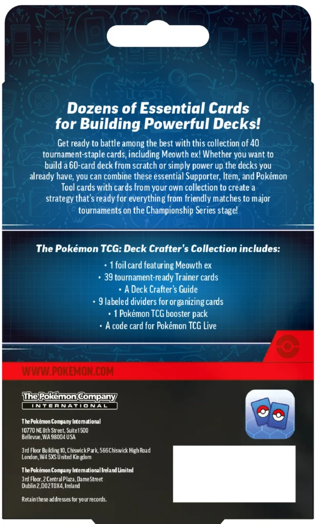 Pokémon TCG anuncia Deck Crafter’s Collection