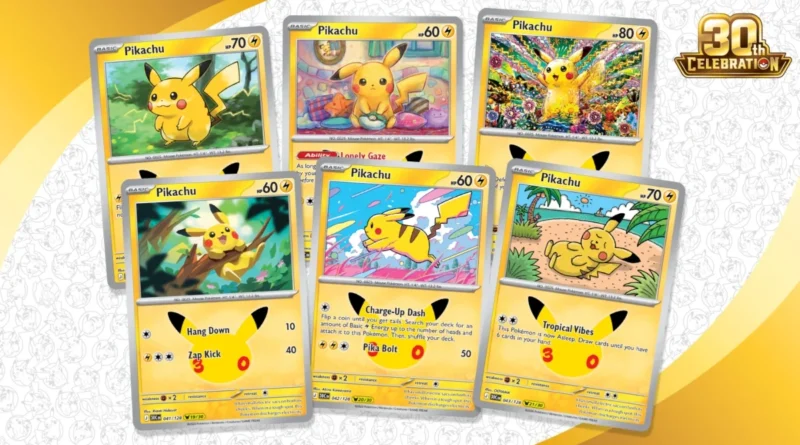 pokémon tcg celebração de 30 anos